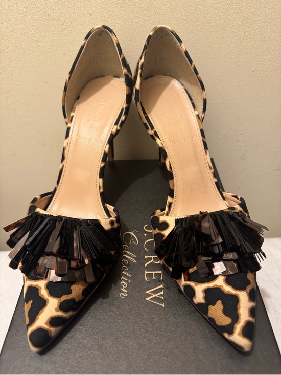 J. Crew Shoes - J.Crew Collection Elsie Sequin Leopard d'Orsay Pumps - Size 7.5 (Like New!)